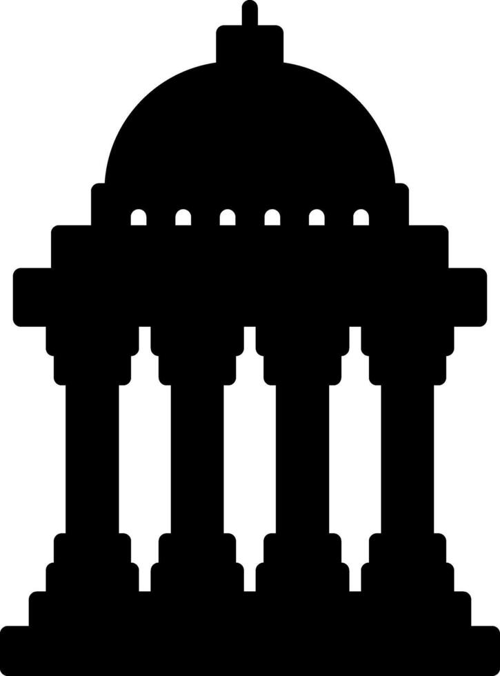 Political Instability Impact Assessment Glyph vector