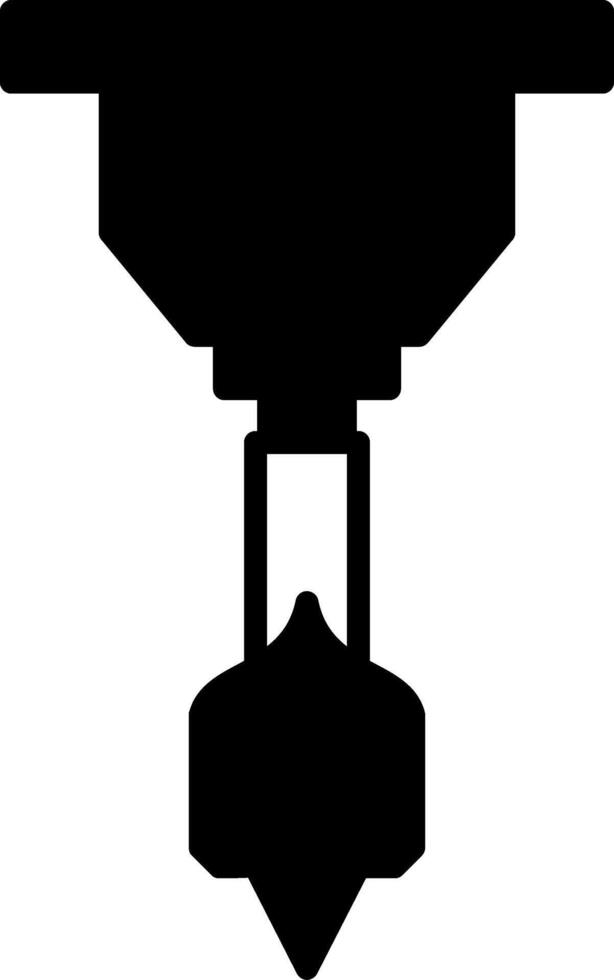 Multi Size Drill Bits Set Glyph vector