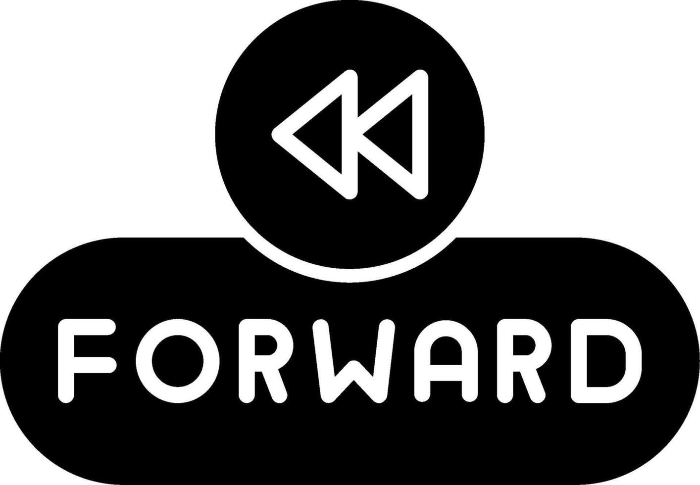 Forward Navigation Button Glyph vector