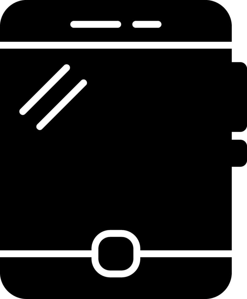 Portable Office Tablet Glyph vector