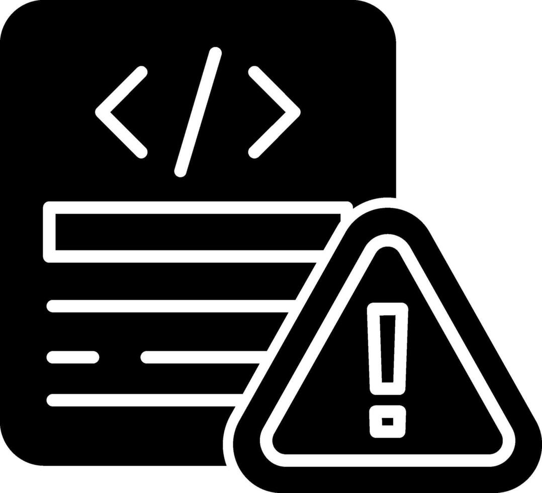 JavaScript Execution Error Glyph vector