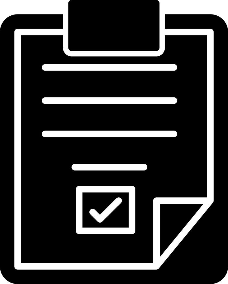 Daily Task Organizer Planner Glyph vector