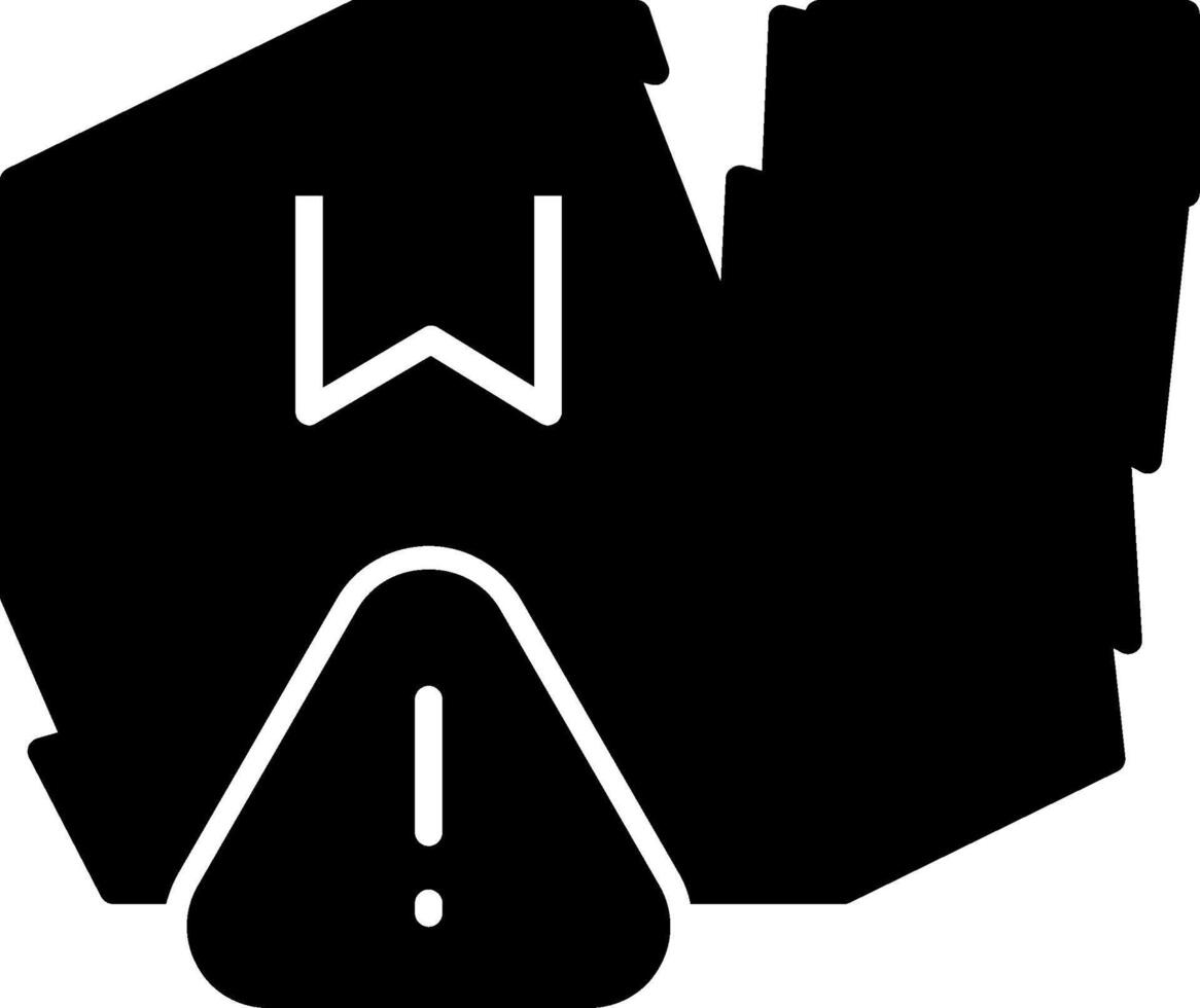 Production Quality Control Issues Glyph vector