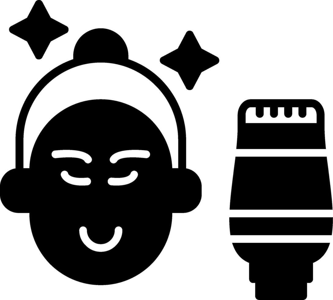 Oil Free Hydrating Gel Glyph vector