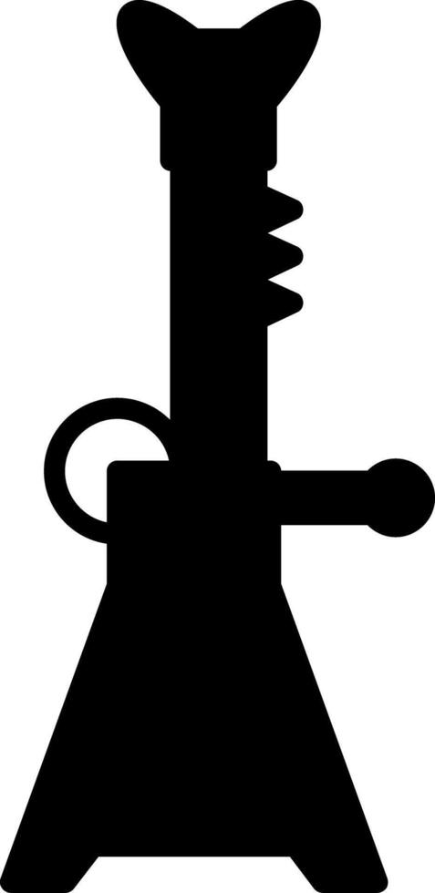 Vehicle Jack Stands Glyph vector
