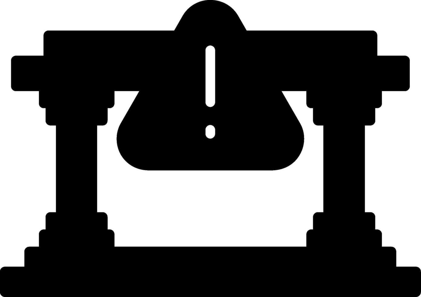 Corporate Reputational Risk Exposure Glyph vector