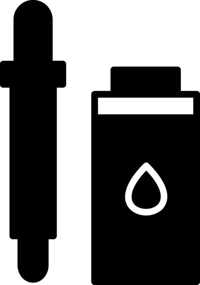 Frizz Control Hair Serum Glyph vector