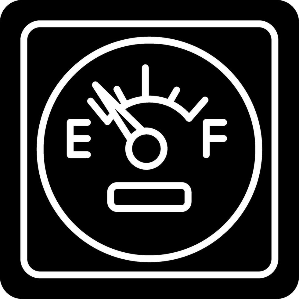 Fuel Level Gauge Icon Glyph vector
