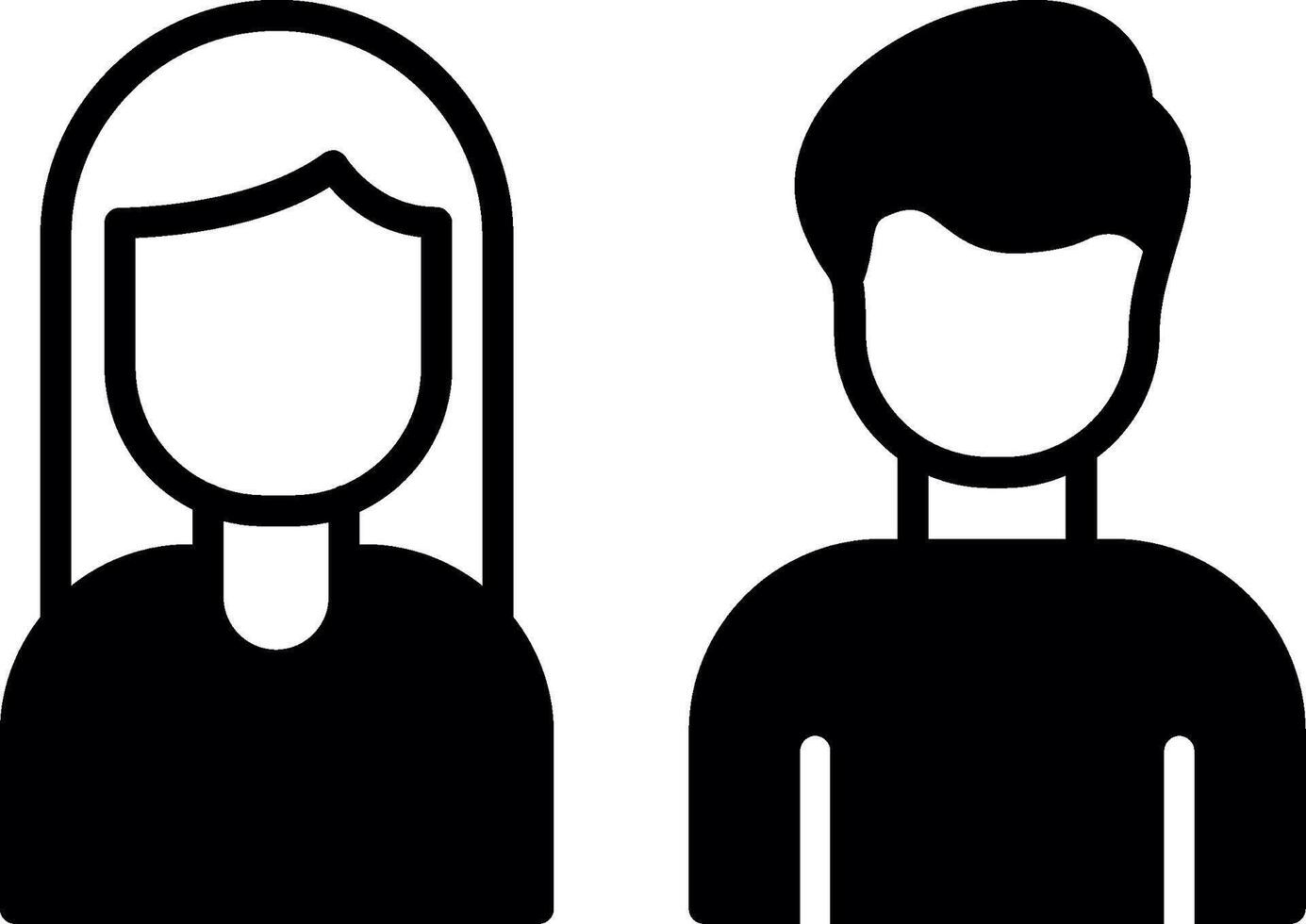 Commuting Bus Passenger Glyph vector