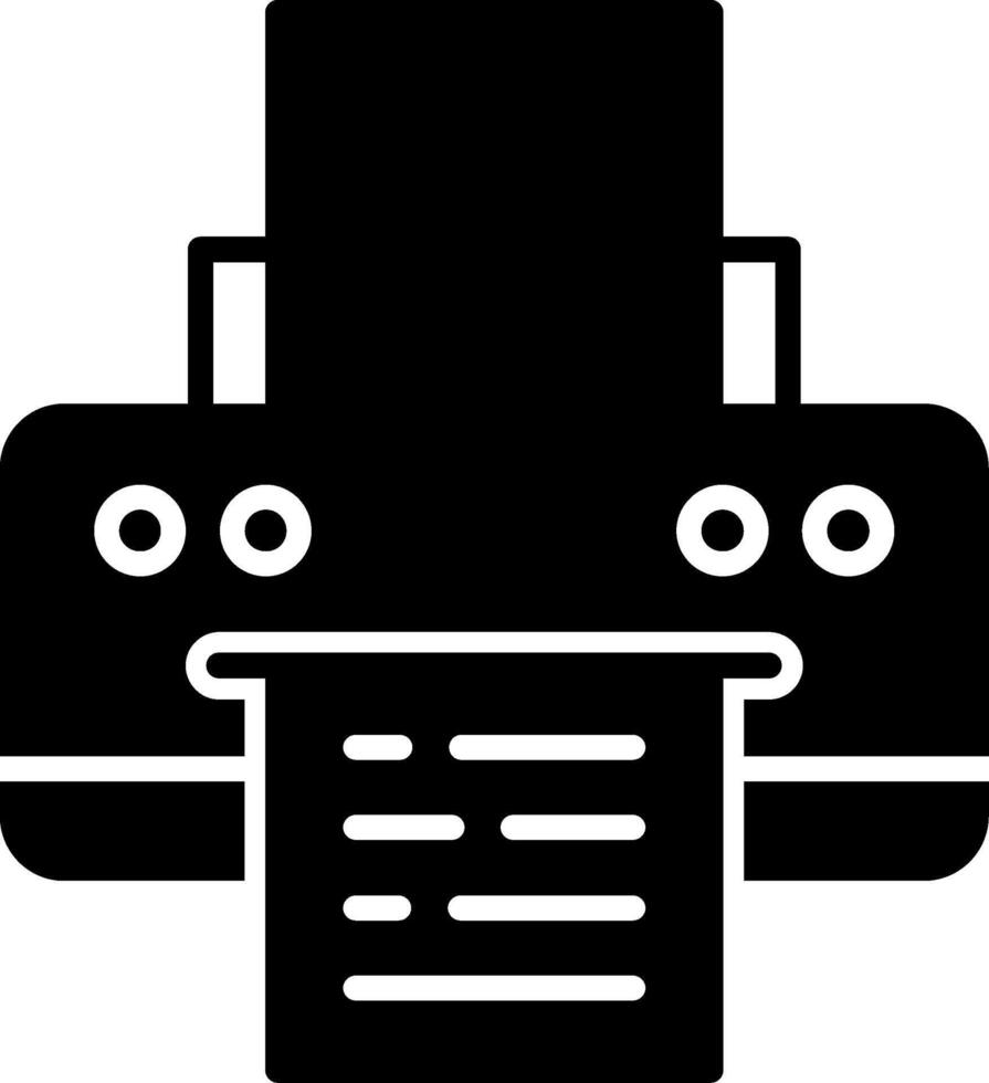 All In One Color Printer Glyph vector