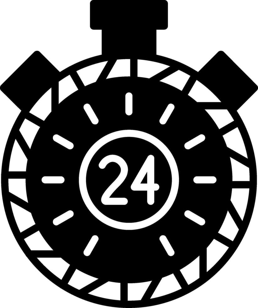 24 Hour Flash Sale Glyph vector