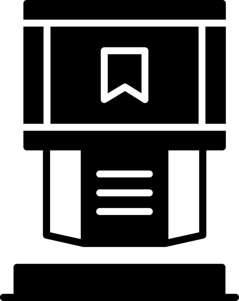Wall Mount Stud Finder Glyph vector