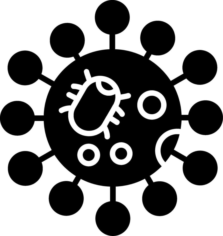 Chlamydia trachomatis Intracellular Pathogen Glyph vector