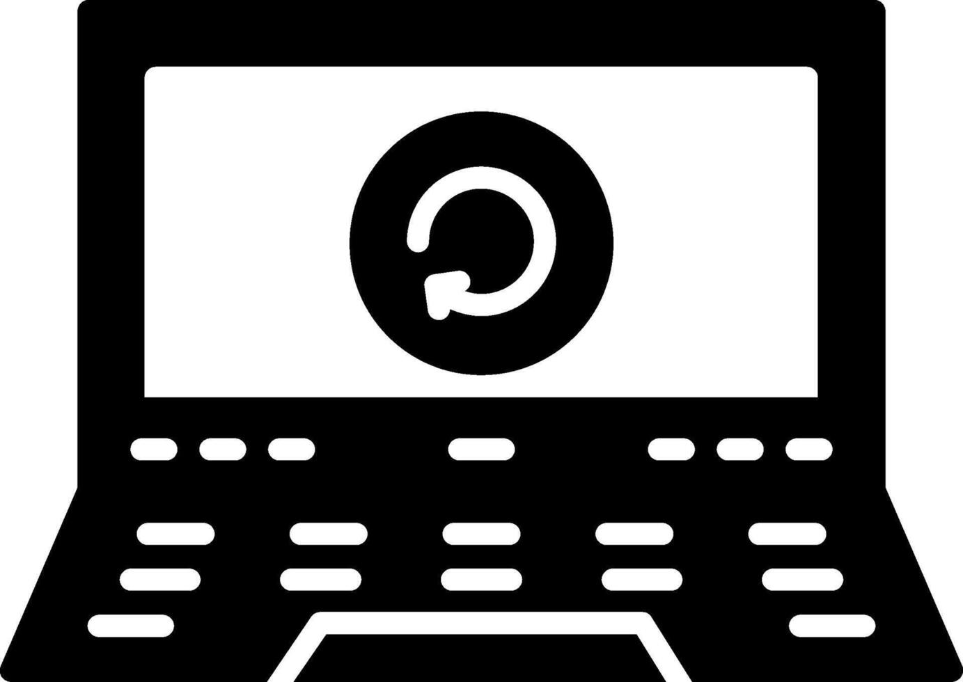 Real Time Data Refresh Option Glyph vector