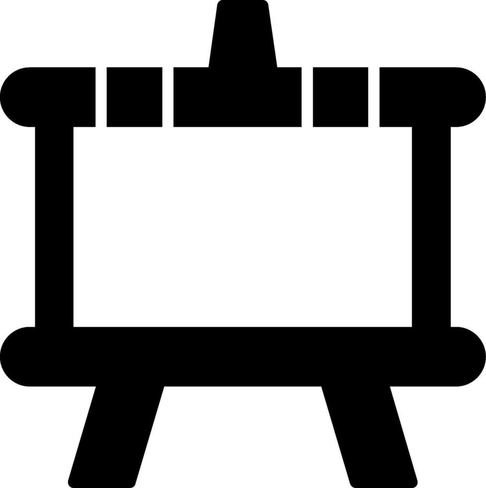 Magnetic Whiteboard Panel Glyph vector
