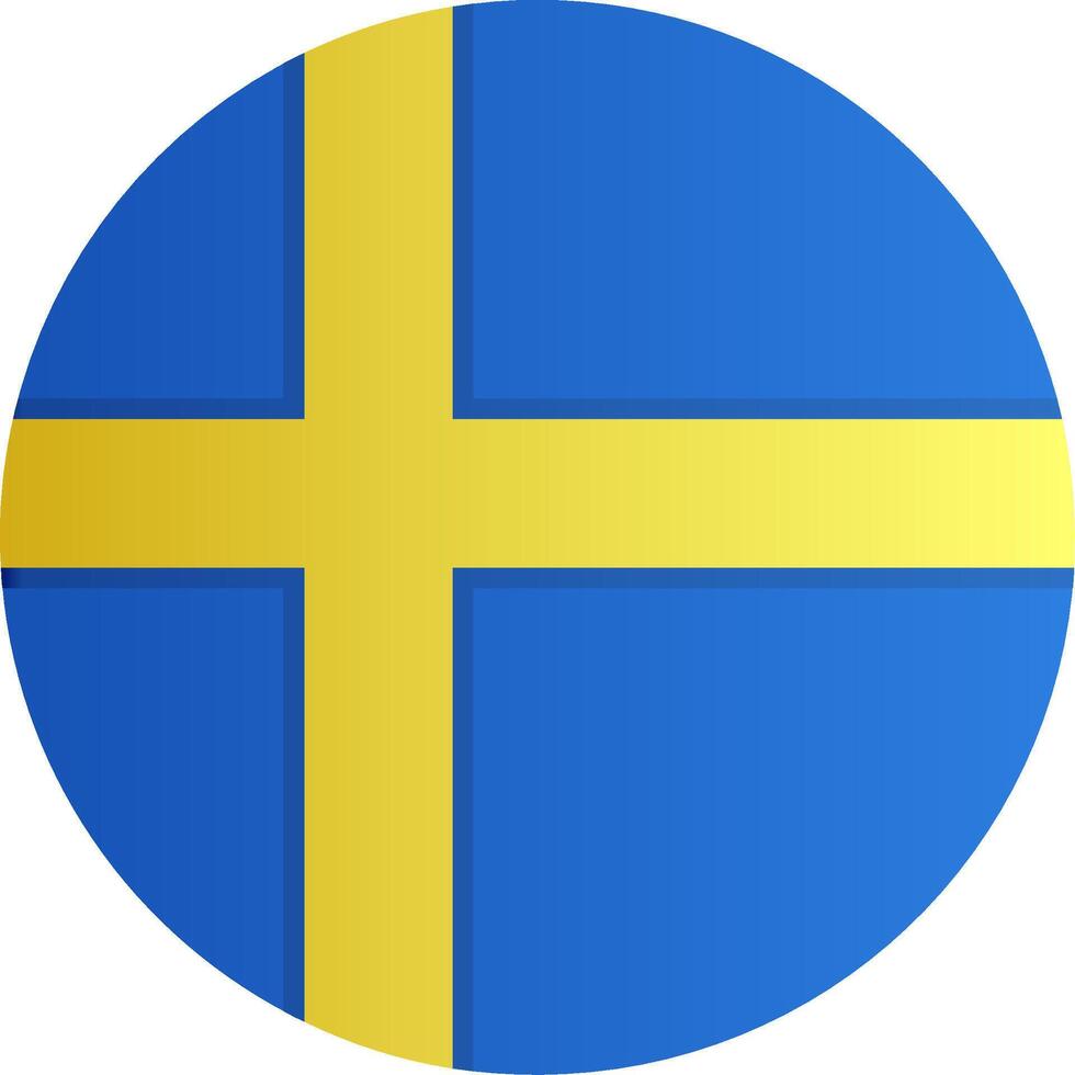 Flag of Sweden Gradient vector