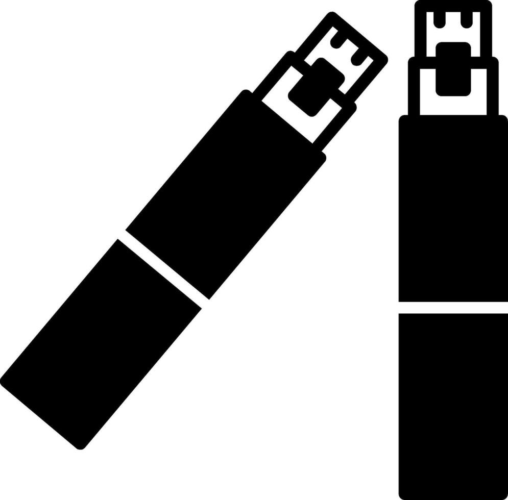 Pocket USB Storage Drive Glyph vector