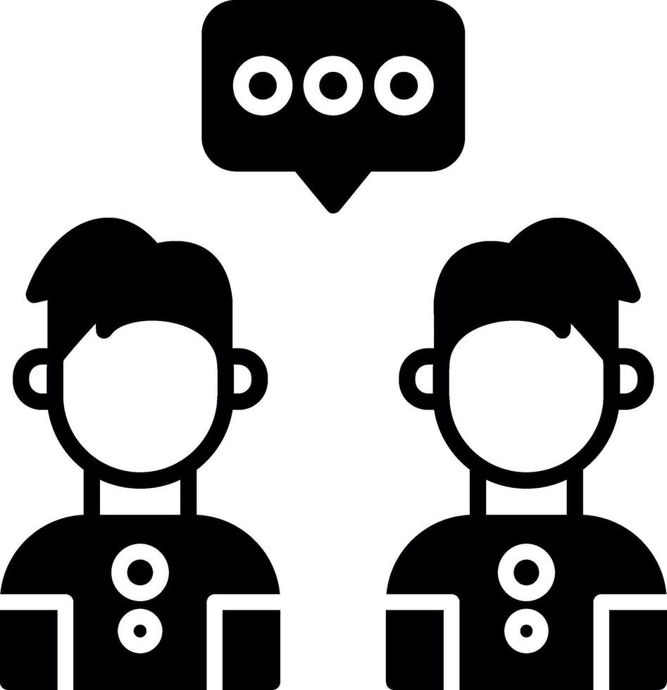 Secure Client Freelancer Communication Glyph vector