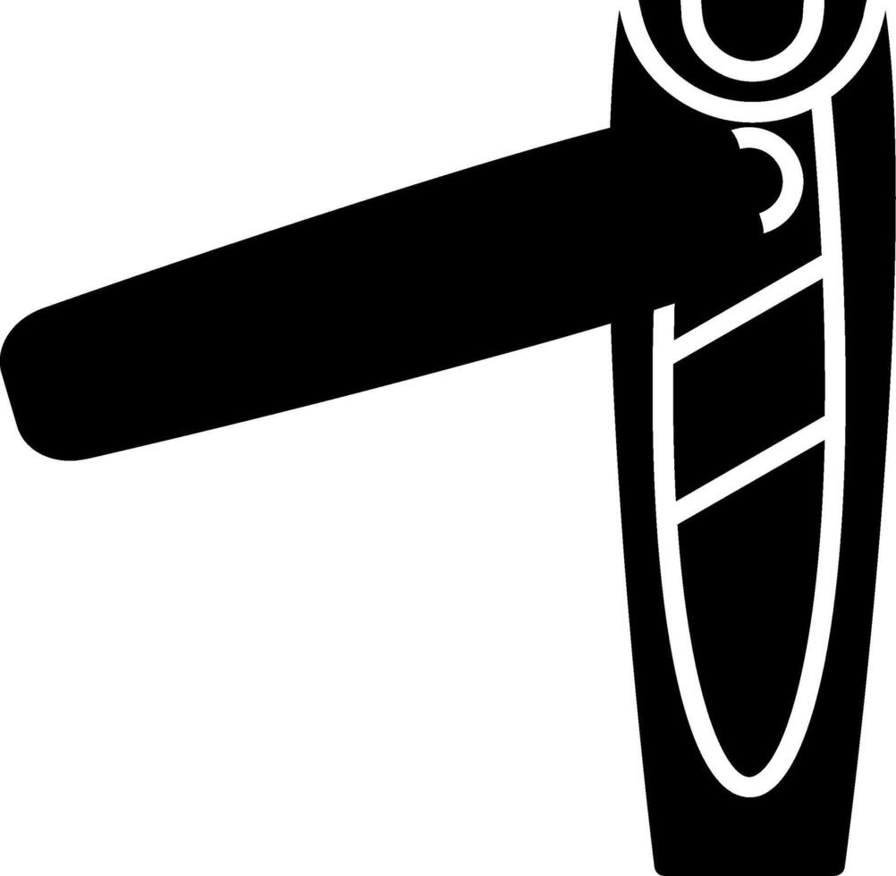 Stainless Steel Nail Clipper Glyph vector