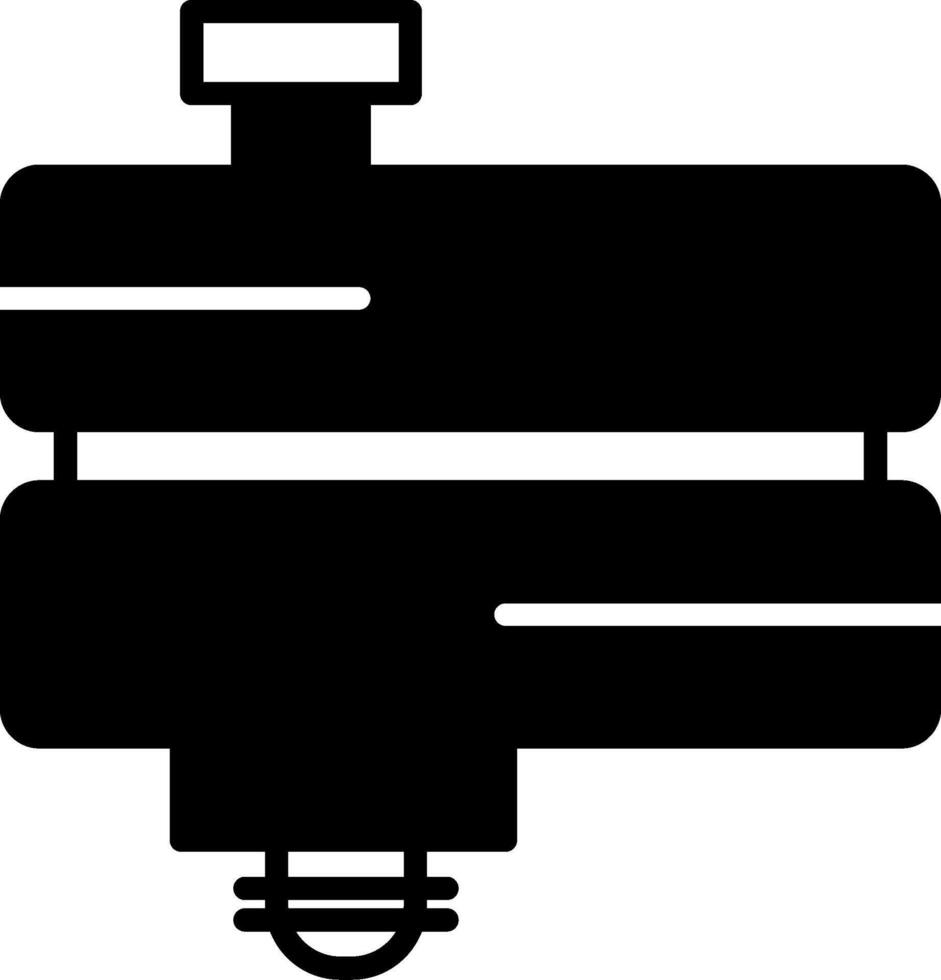 Oil Drain Pan Glyph vector