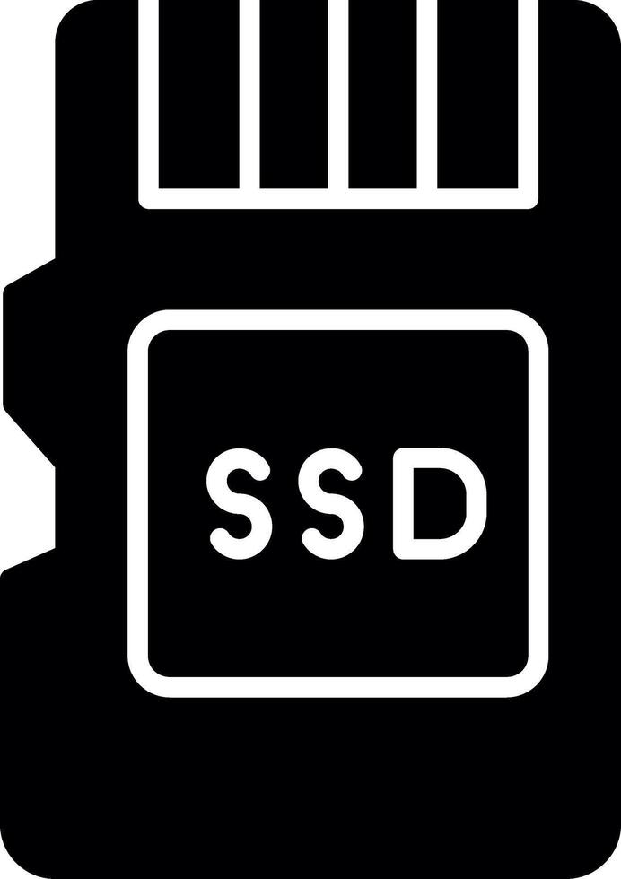 Fast Loading SSD Storage Glyph vector