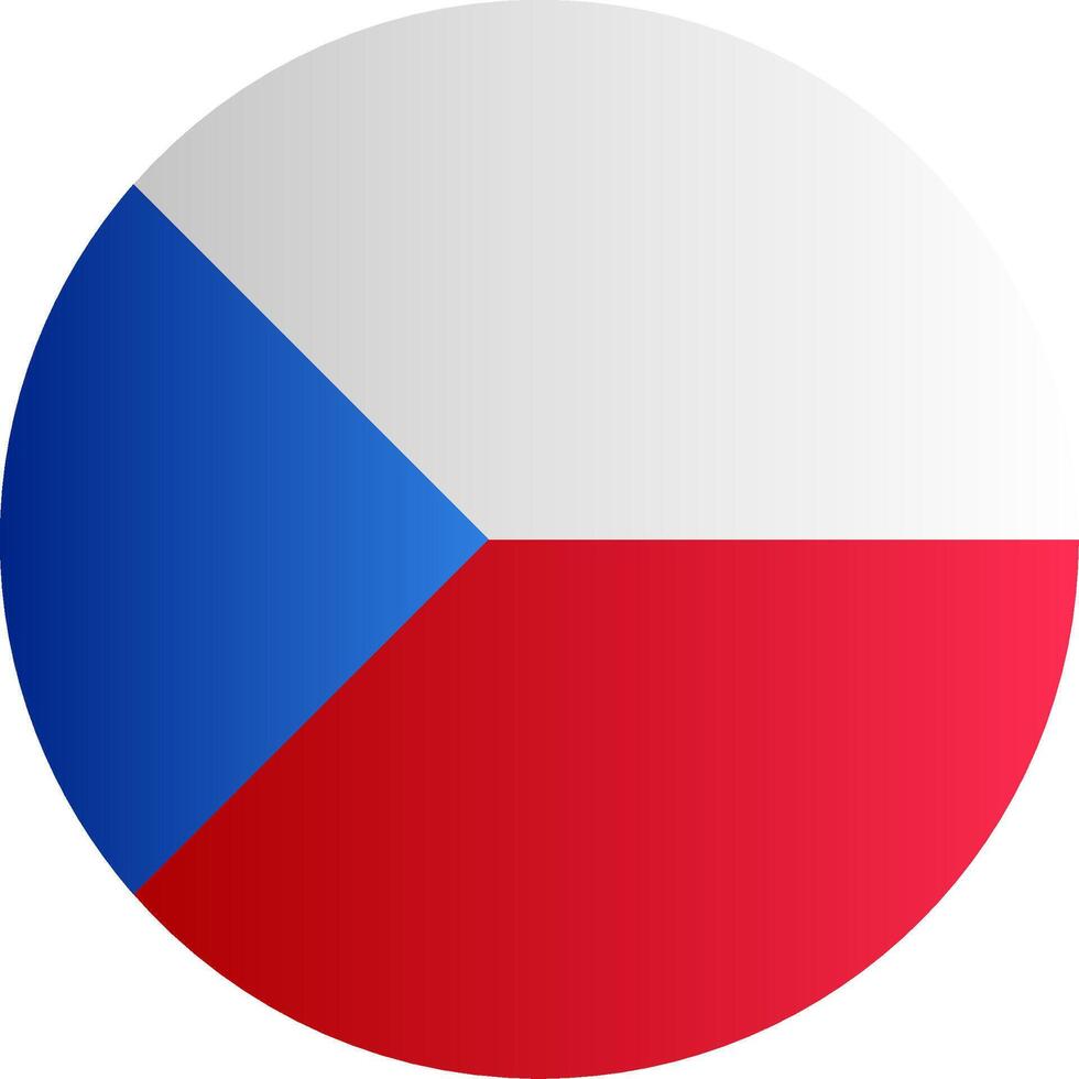 Flag of Czech Republic Gradient vector