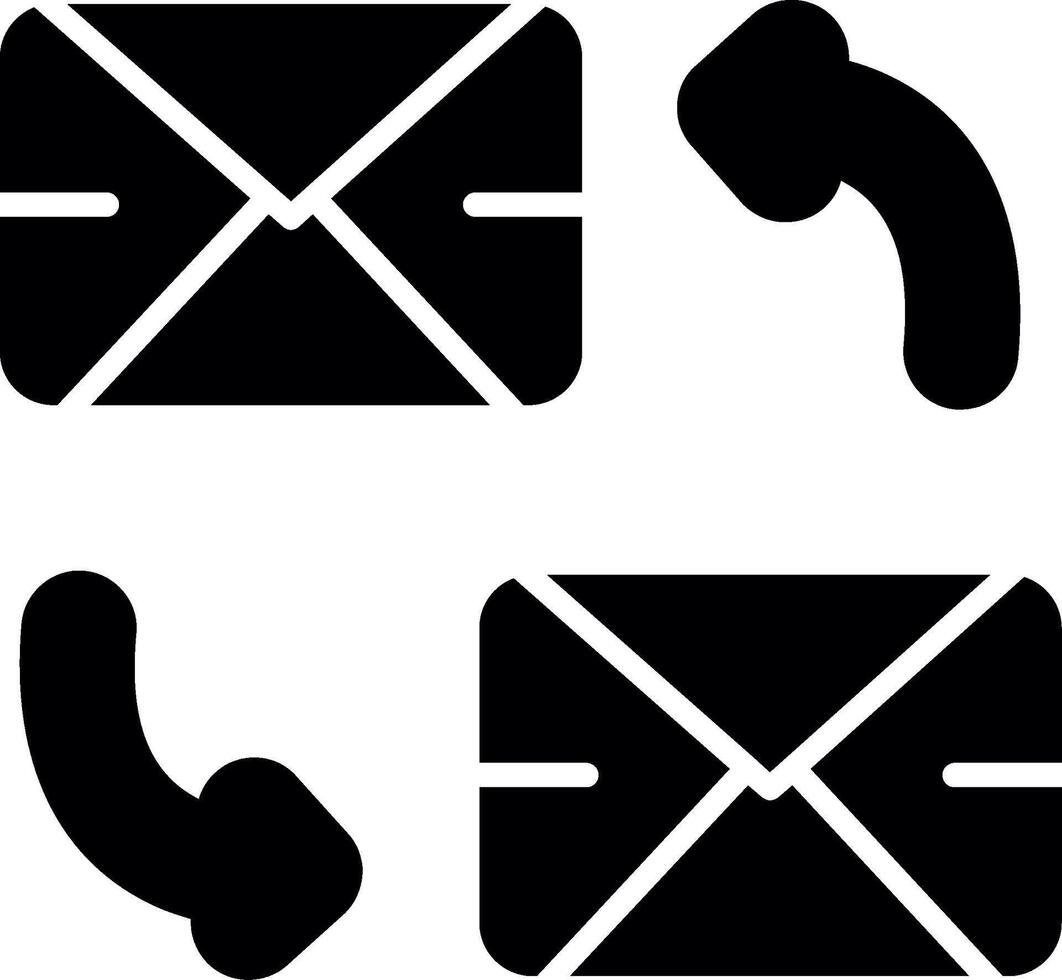 Ongoing Email Project Correspondence Glyph vector