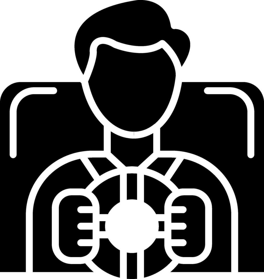 Driving Test Evaluation Icon Glyph vector