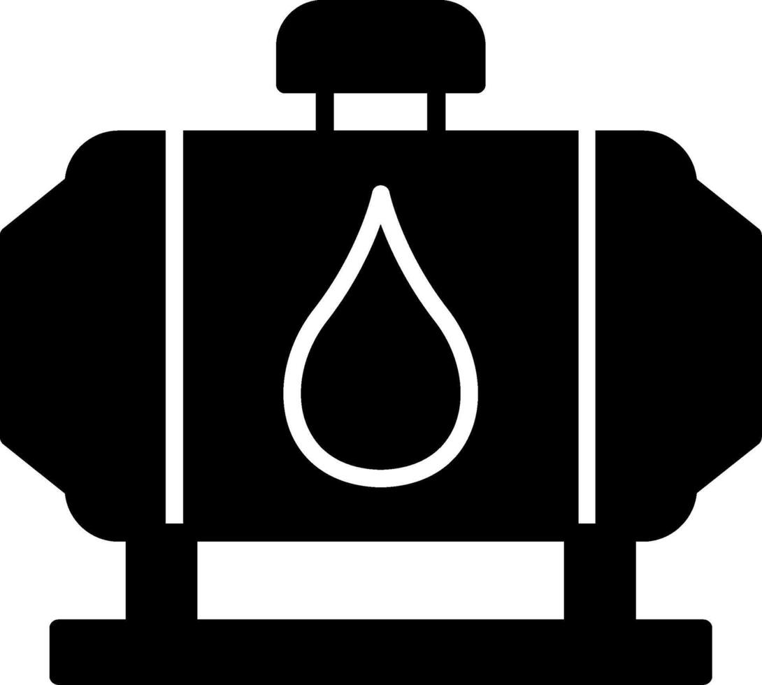 Mechanical Water Pump System Glyph vector