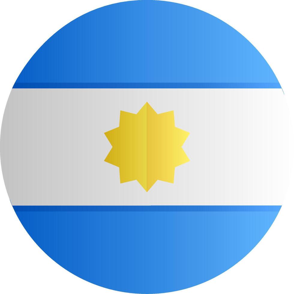 Flag of Argentina Gradient vector