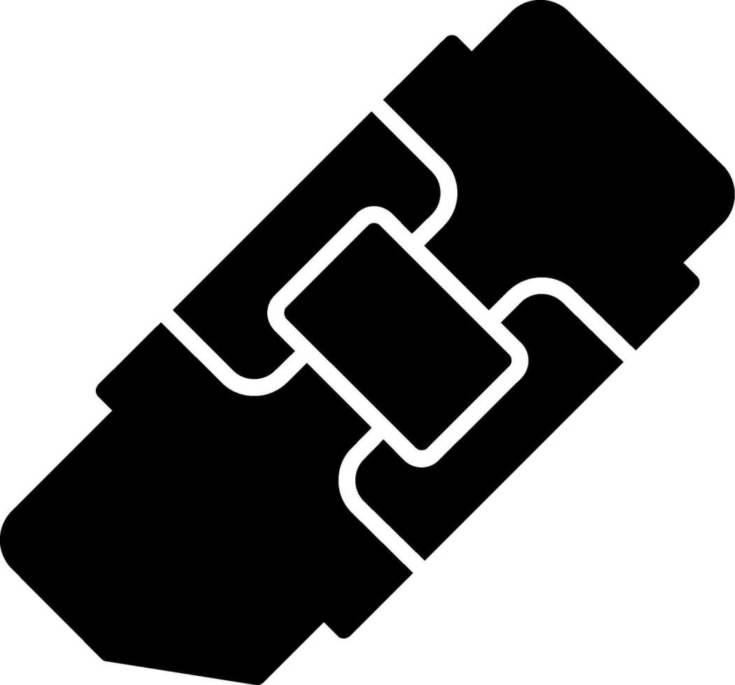Rubber Ink Eraser Glyph vector