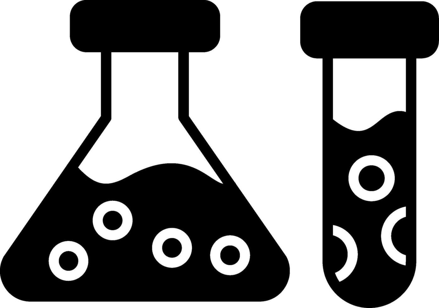 School Science Laboratory Glyph vector