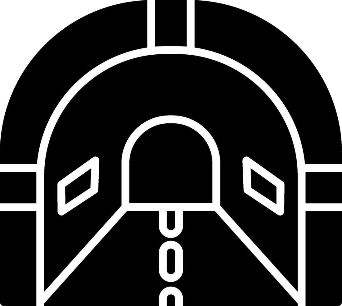 Tunnel Entrance Icon Glyph vector