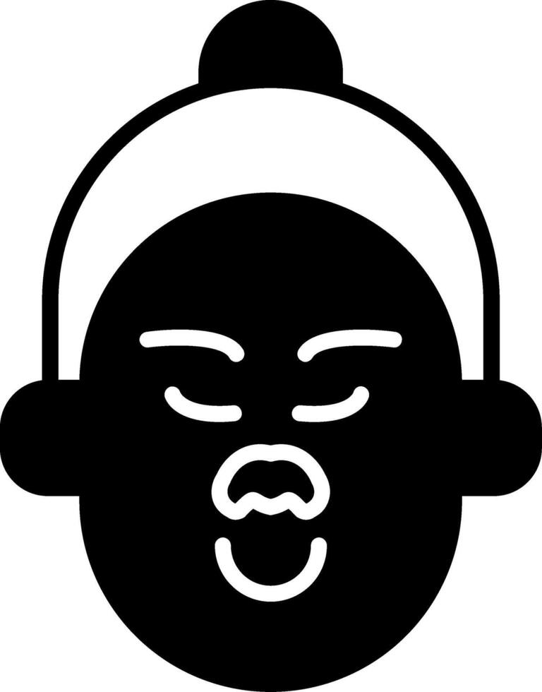 Dual Tip Blackhead Extractor Glyph vector