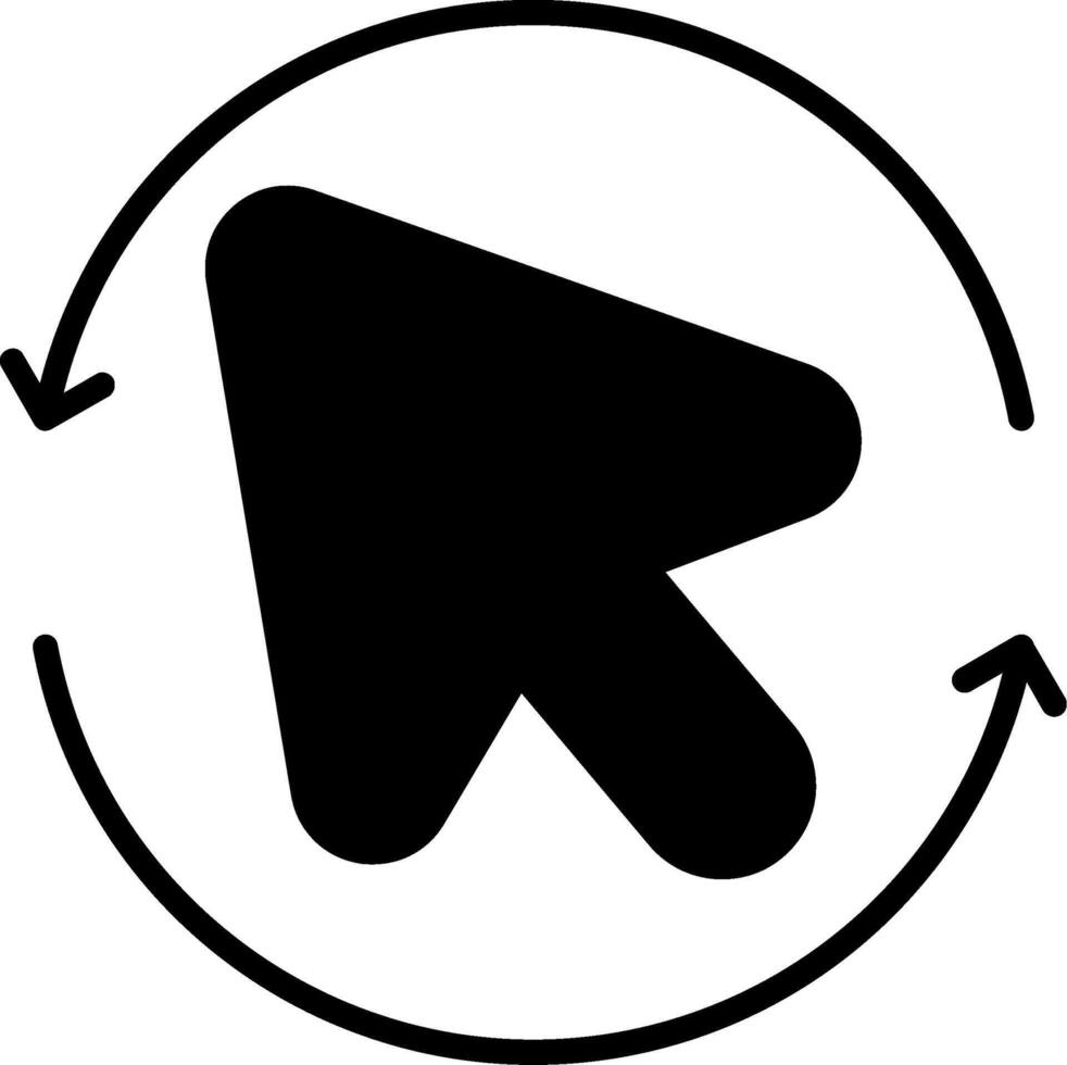 Refresh Web Page Glyph vector