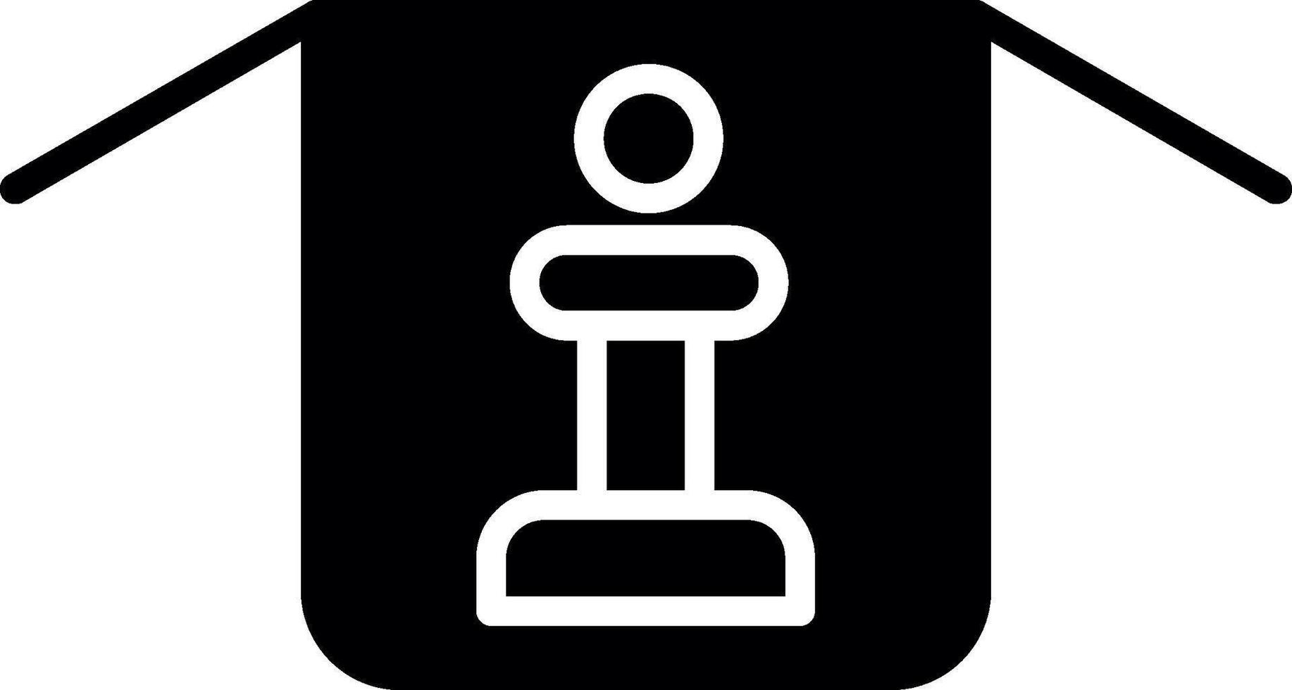 Collector Game Box Packaging Glyph vector