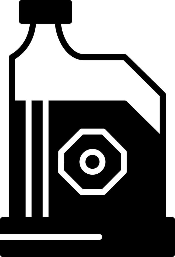 Hydraulic Brake Fluid Glyph vector