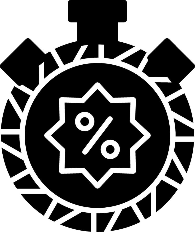 Price Cut Discount Deal Glyph vector