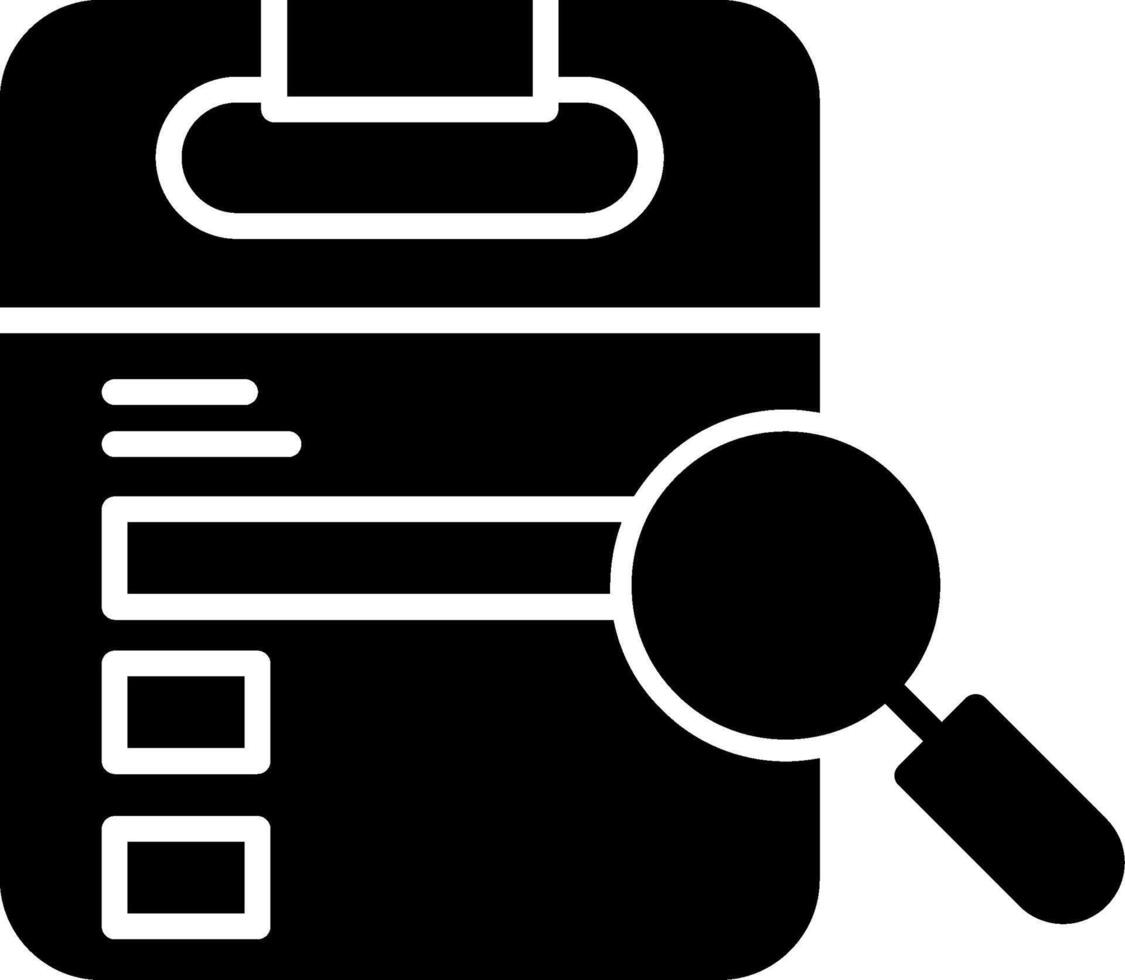 Certified Credit Bureau Icon Glyph vector