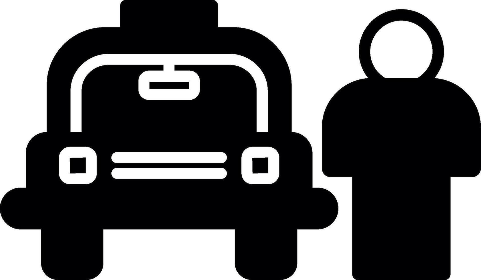 Professional Valet Parking Service Glyph vector