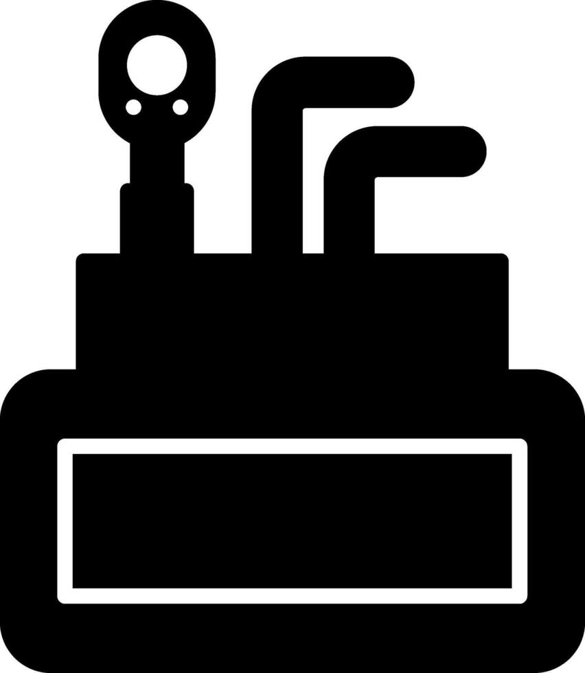 DIY Brake Bleeder Kit Glyph vector