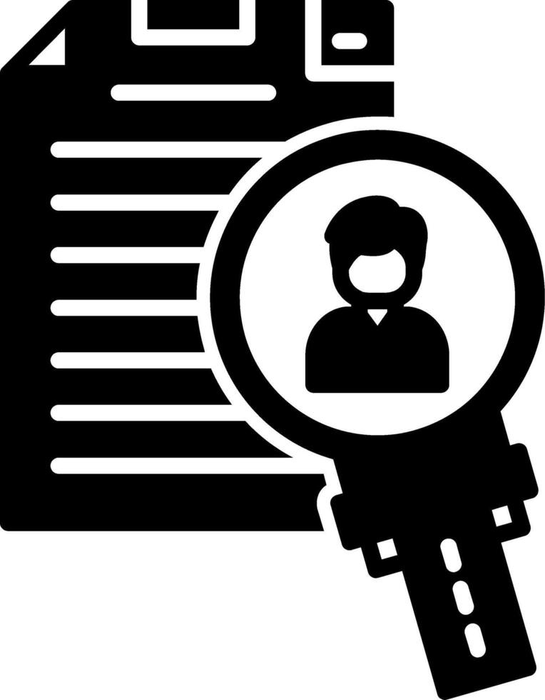 Professional Career Planning Path Glyph vector