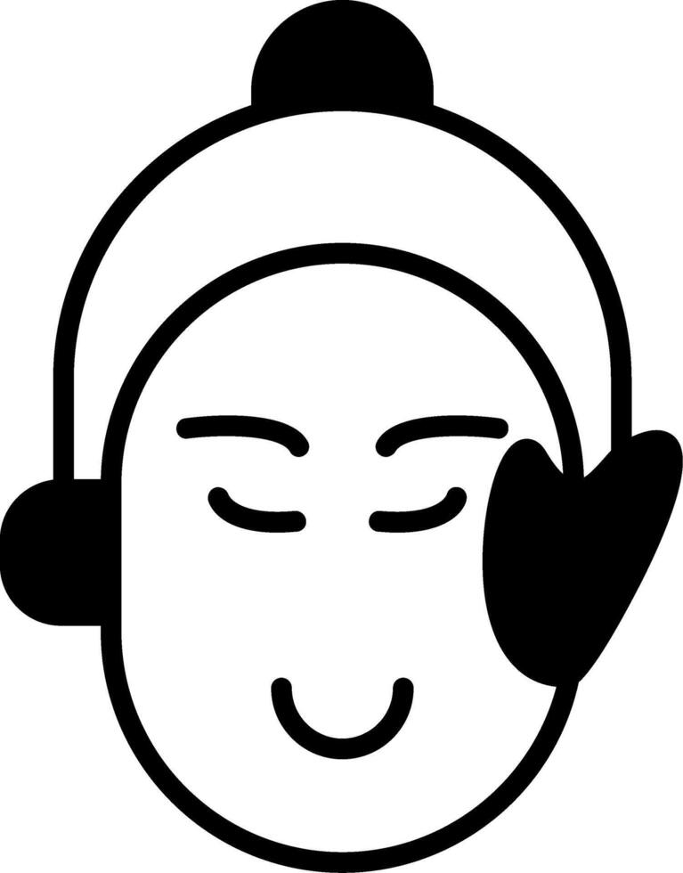 Home Spa Facial Steamer Glyph vector