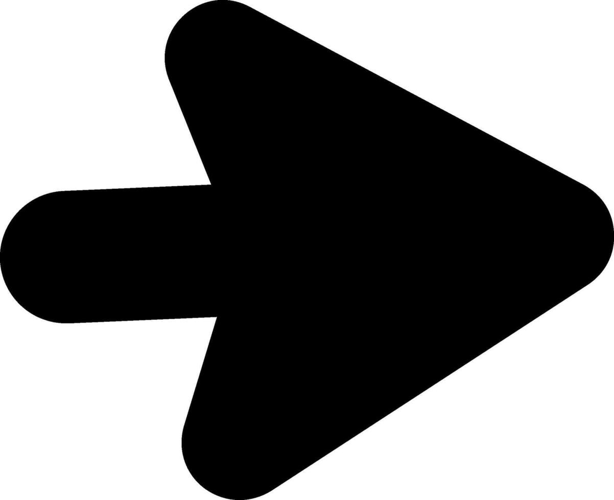 Go Forward Button Glyph vector