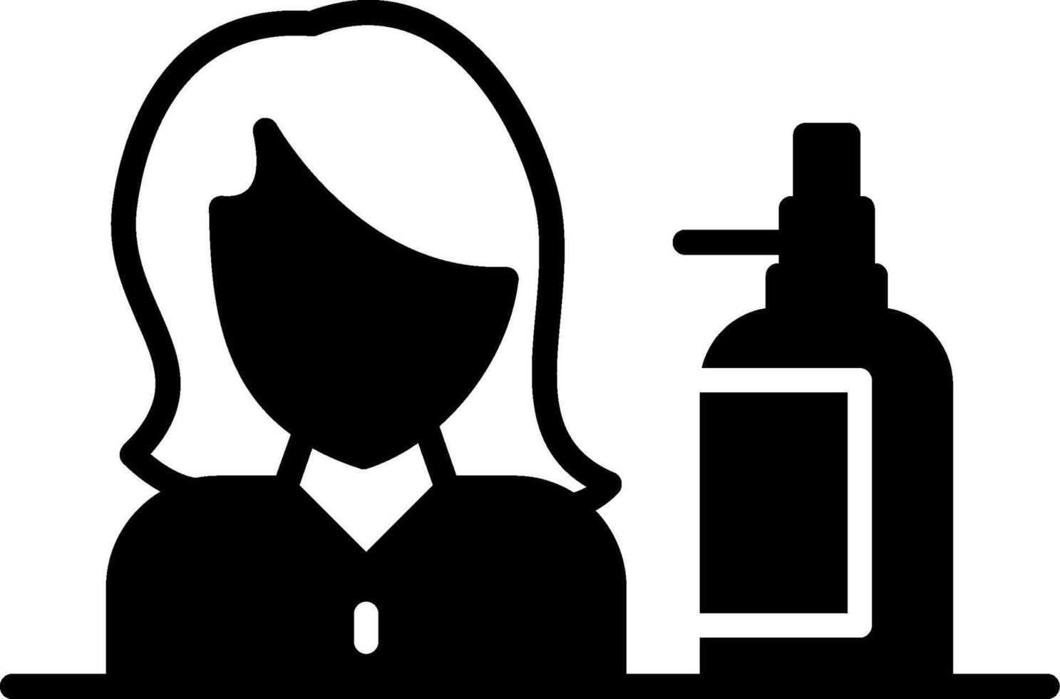 Deep Clean Facial Cleanser Glyph vector