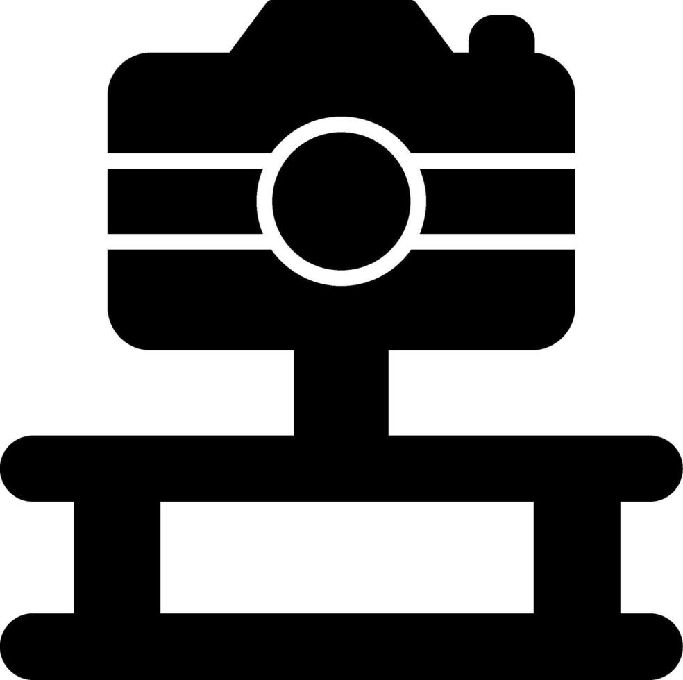 Speed Monitoring Camera Icon Glyph vector