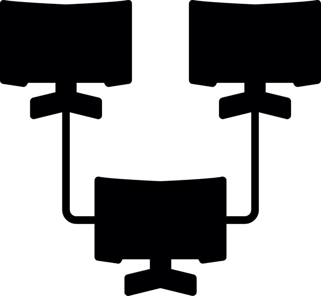Local LAN Party Event Glyph vector