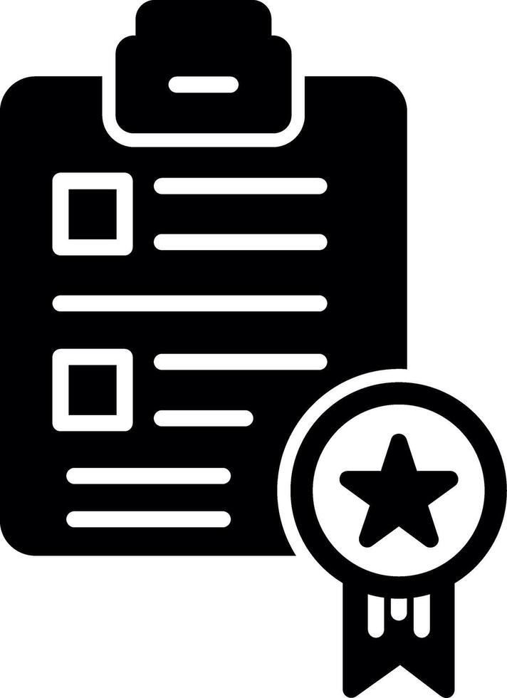 Complete Client Project Outline Glyph vector