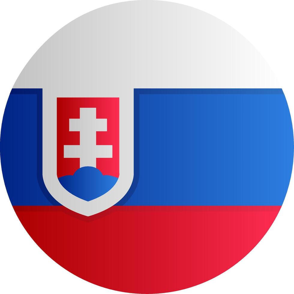 Flag of Slovakia Gradient vector