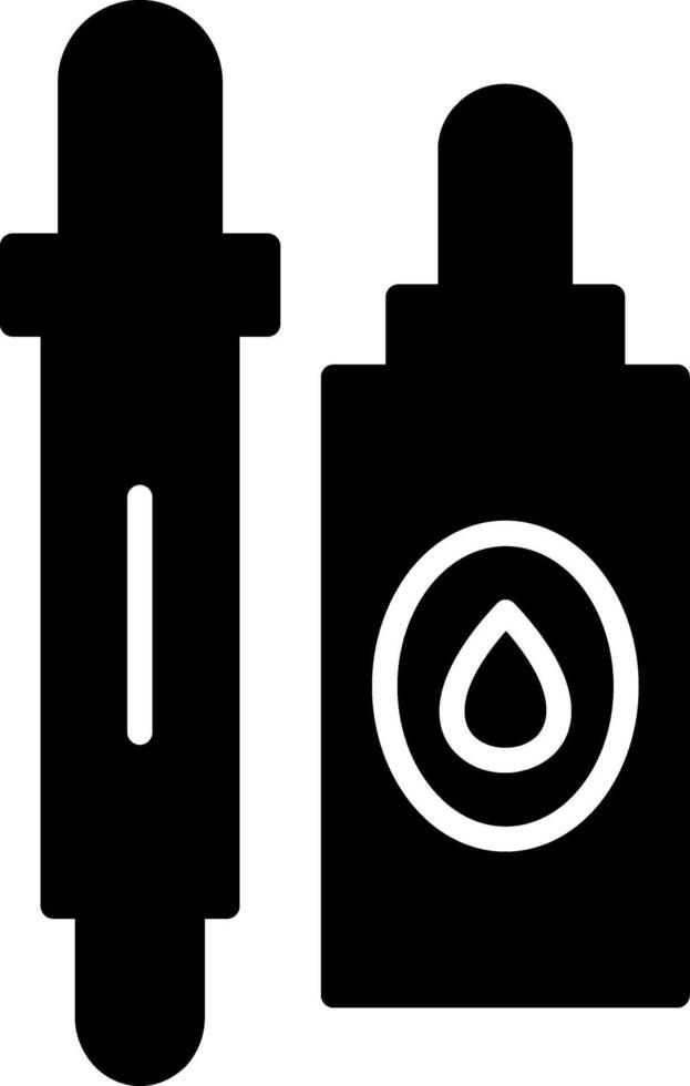 Anti Aging Facial Serum Glyph vector
